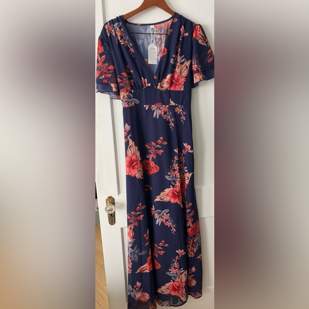Floral Navy Dress